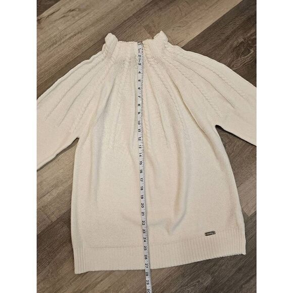 Collection L White Knit Women's Turtleneck Sweater size 12 - Picture 4 of 10